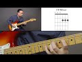 Message in a bottle the police  guitar lesson wchord diagrams