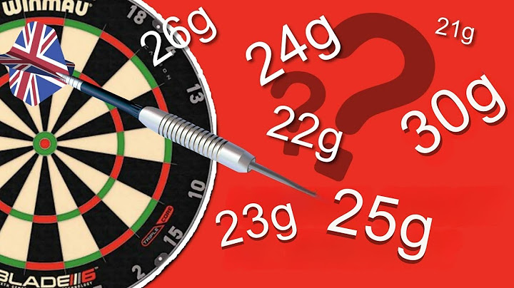 Welches gewicht sollten dartpfeile haben