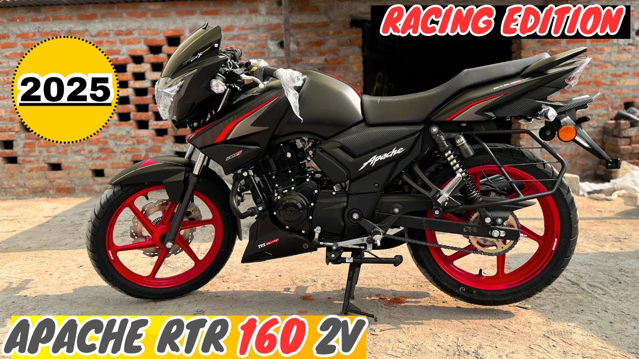 2025 New TVS Apache RTR 160 2V Racing Edition Detailed Review - YouTube
