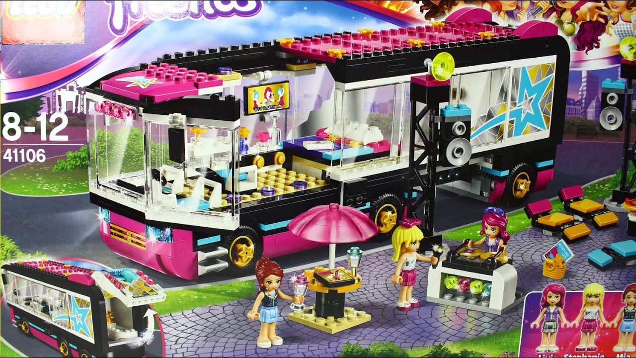 Pop Star Tour Bus Wóz Koncertowy Gwiazdy Pop Lego Friends