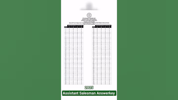 Kerala PSC Assistant Salesman Answer Key 2025 | Discussion & Tips