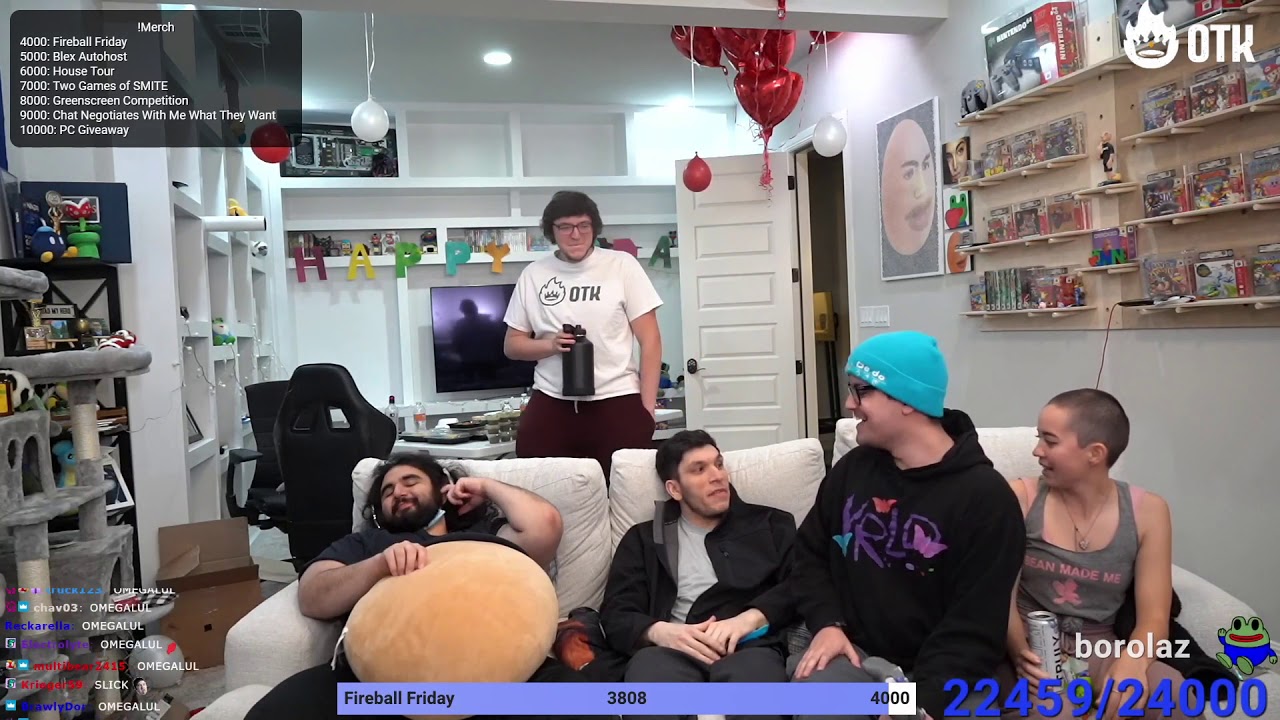 Slick sits next to Train