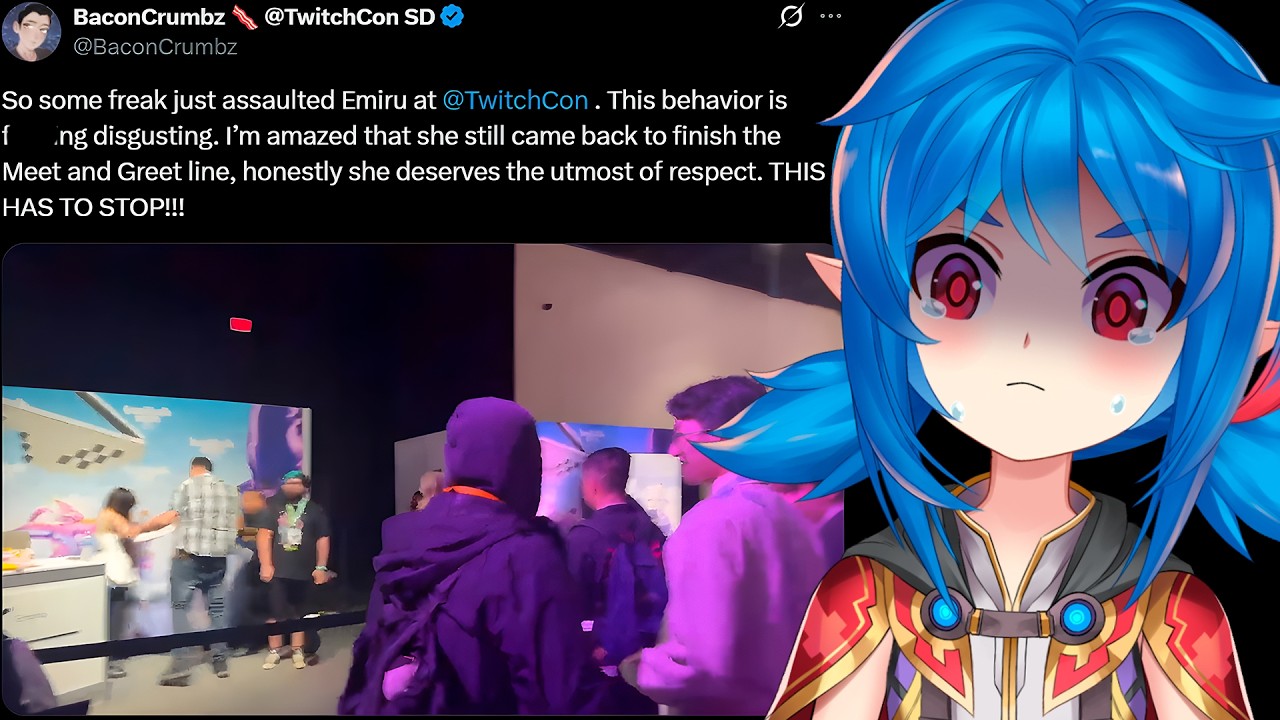 Emiru just got physically attacked at Twitchcon - YouTube