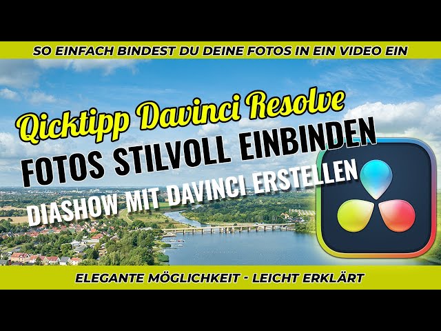 DaVinci Resolve - Quicktipp - Fotos elegant in Videos einbinden - Stilvolle Diashow erstellen
