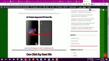 Lava Iris 42 Frp Bypass Reset File MT6580 8.1 Only 36Mb File Without Box