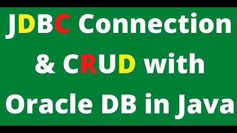 29. JDBC Connection & CRUD Operations with Oracle Database in java | Urdu & Hindi [23-03-2021]