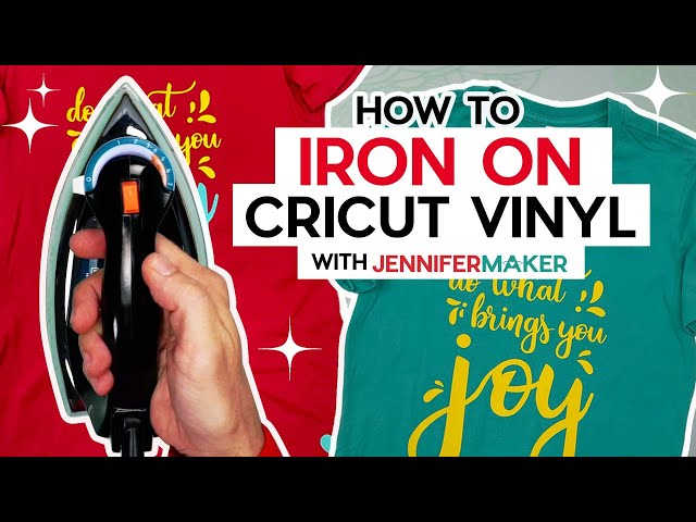 DON'T RUIN YOUR PROJECT! How To Iron On Cricut Vinyl With Regular Irons for  Beginners 