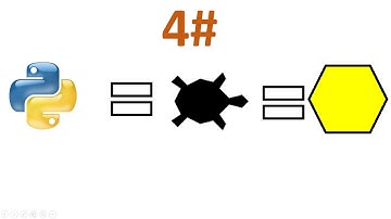 Python turtle shapes Hexagon part 4 #4
