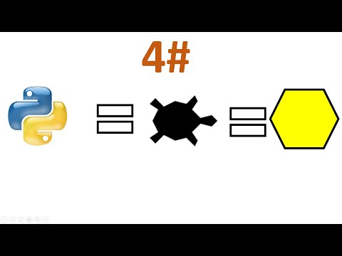 Python turtle shapes Hexagon part 4 #4