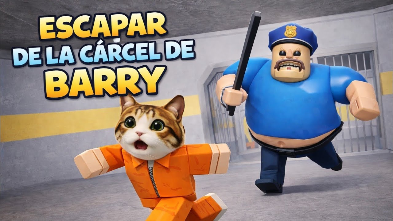 INTENTÉ ESCAPAR DE LA CÁRCEL DE BARRY EN ROBLOX