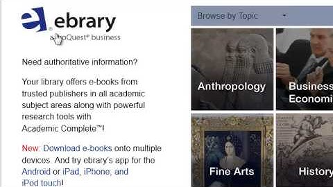 eBrary account at UNB Libraries