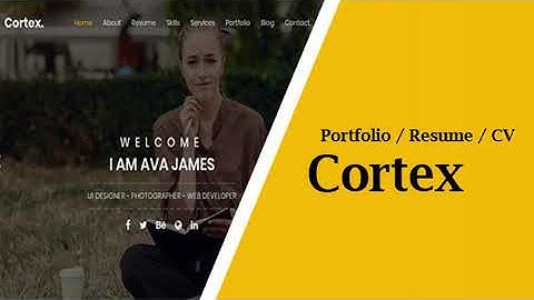 Cortex Portfoltio / CV / Resume Template | Themeforest Website Templates and Themes