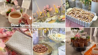 Silent Vlog | Spring Brunch 🌸, Cozy Baking &amp; Slow Living Moments, Home Touches &amp; Cozy Cooking