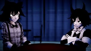 [MMD/Bendy] I blink at the waiter in morse code