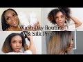 WASH DAY ROUTINE & SILK PRESS | Olaplex, My Natural Hair Journey, & Why I'm A Straight Hair Natural