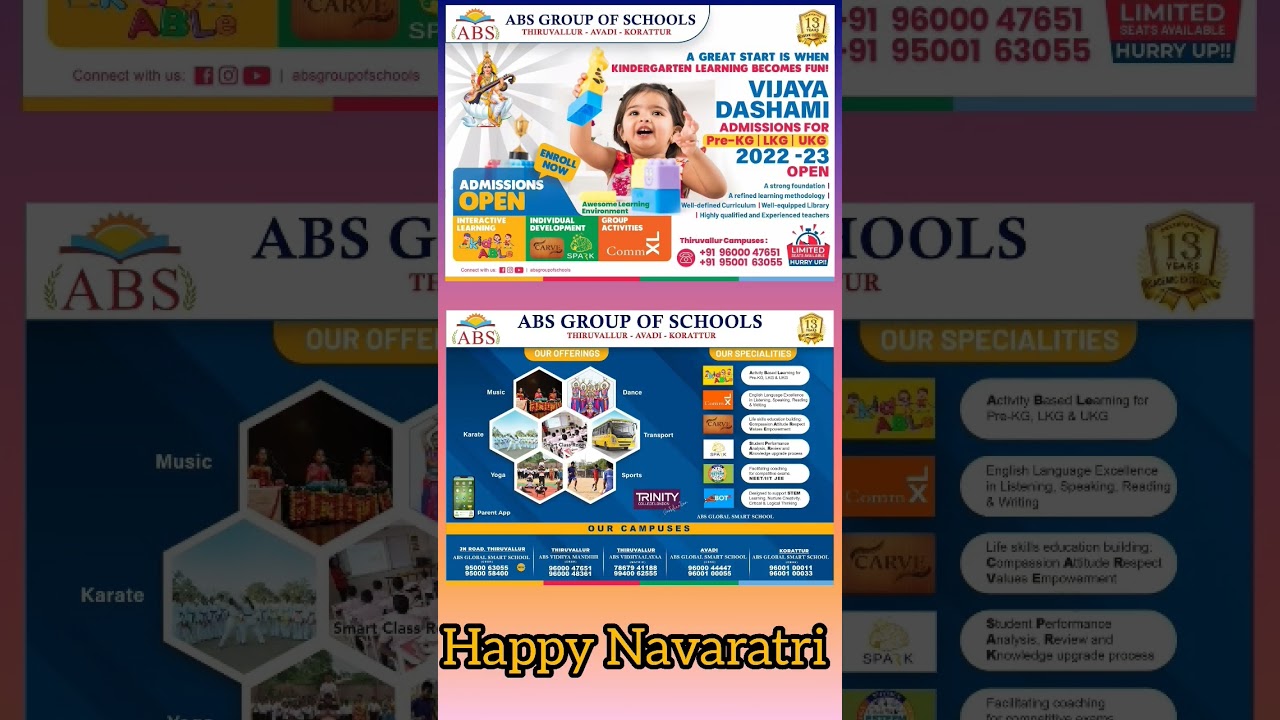 Vijaya Dashami Admissions Open...