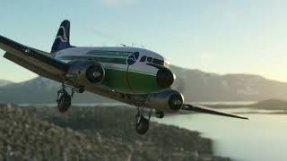 Beautiful DC-3 Approach & Landing in Alaska | MSFS 2020