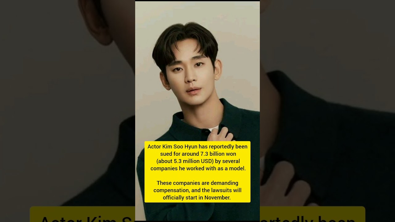 Actor Kim Soo Hyun has reportedly been sued for around 7.3 billion won 