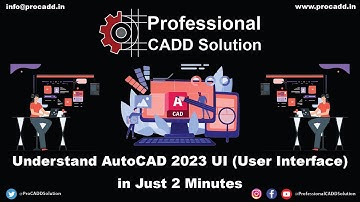 Understand AutoCAD 2023 UI (User Interface) in Just 2 Minutes | ProCADD.in