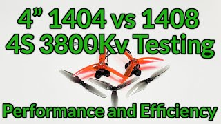 1404 vs 1408 at 3800Kv on 4 Propellers - Full Comparative Testing