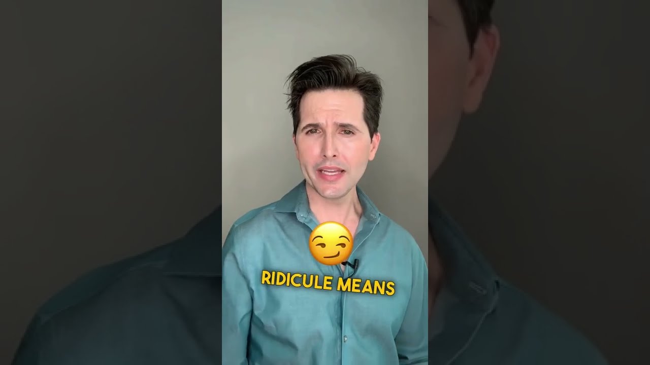 Ridicule English Vocabulary 