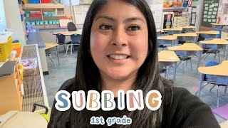 A Day in My Life | Subbing 1st Grade!