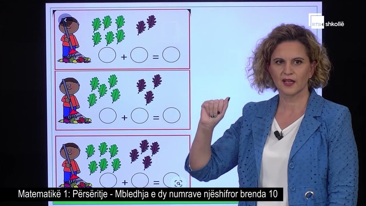 Mbledhja e dy numrave njëshifror brenda 10 | Matematikë 1