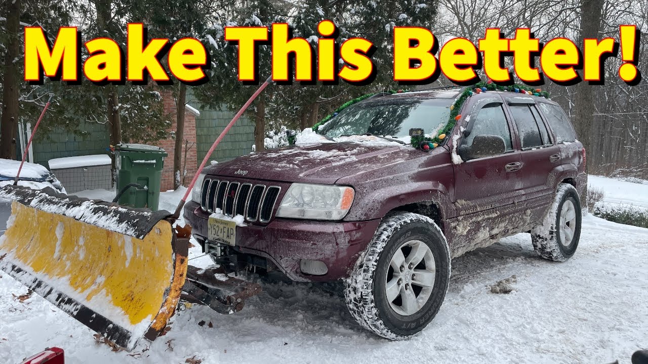 COMMON SENSE SNOW PLOW MODS SnowBear plow on Jeep Grand Cherokee