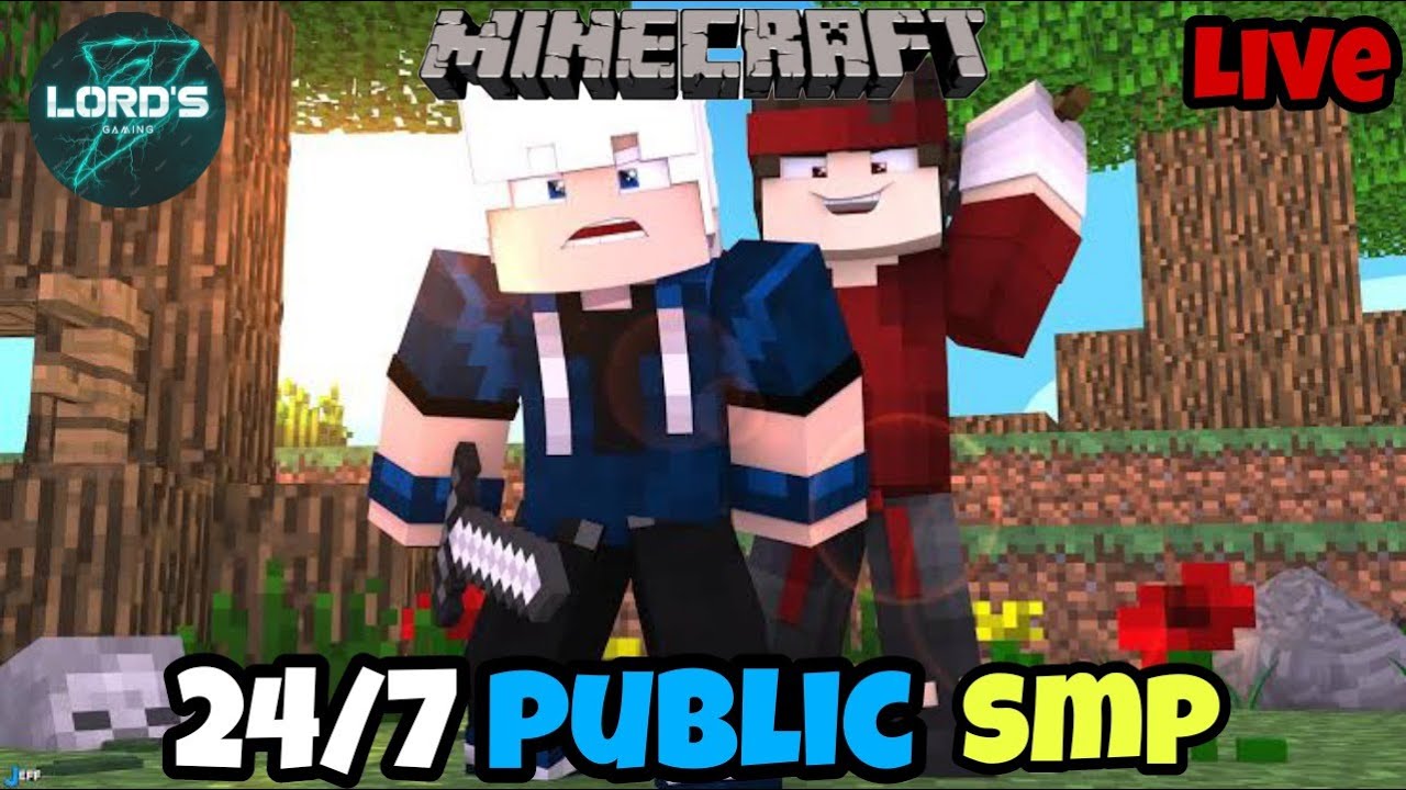 Minecraft Live With subscribers | 24/7 Public Smp Java + Pe / Bedrock ...