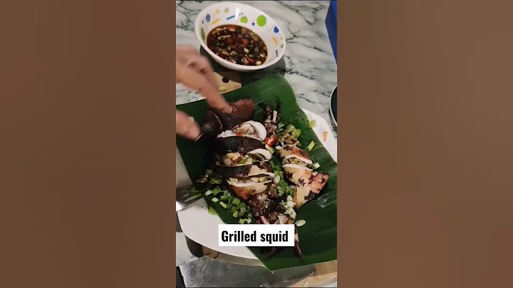grilled squid #cooking #shorts #livingincountryside