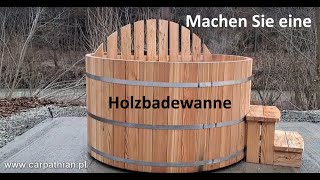 Ich zeige, wie man mit einfachen Werkzeugen einen GartenWhirlpool baut.