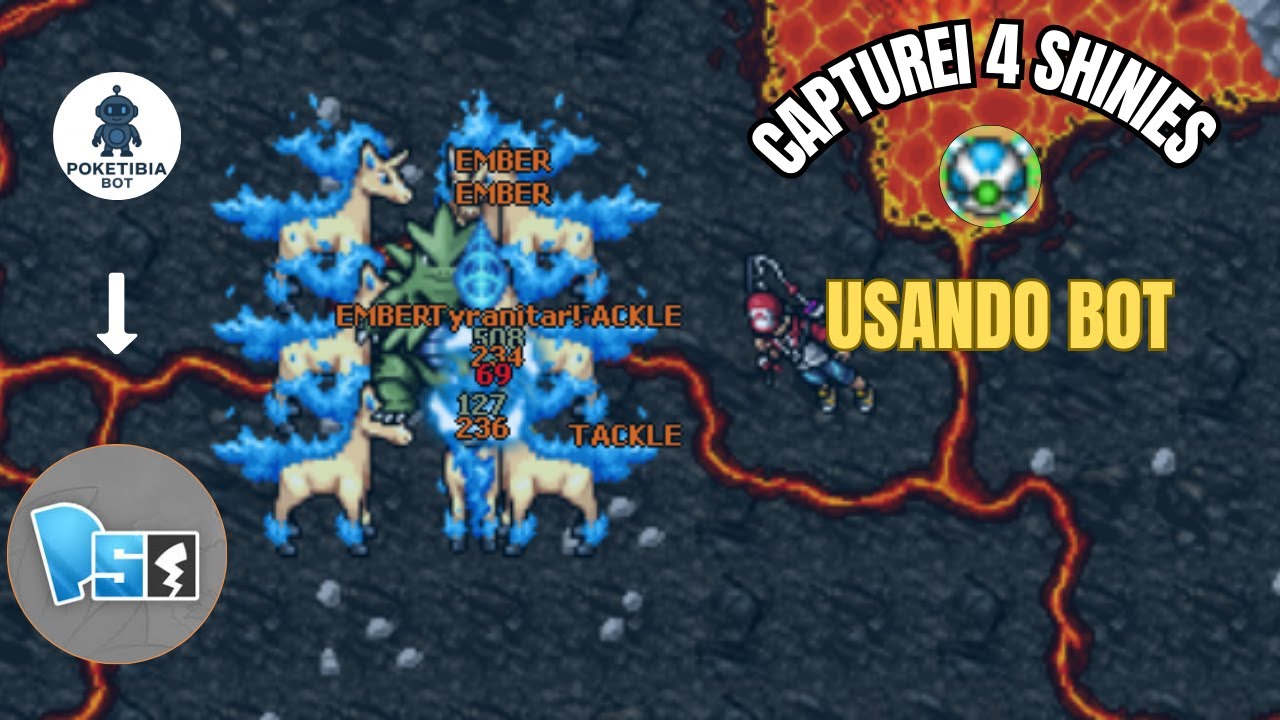 🎯 Bot insano para Pstory - Capturei 4 Shinies de BOT, farma demais!