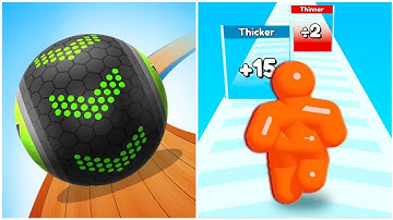 ⚽🏃 Going Balls Vs Tall Man Run Android iOS Gameplay Walkthrough 4K