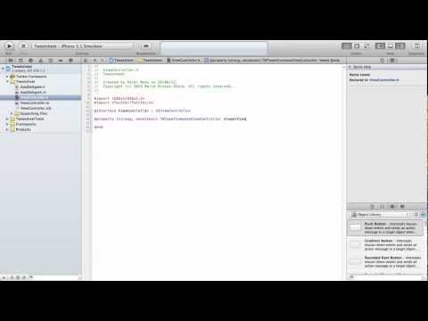 Xcode 4 Tutorials - How to add a TweetSheet to your iPhone application