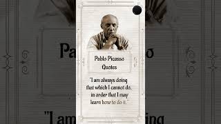 Pablo Picasso - Greatest Quotes ✨#birthanniversary #Lifelessons #shorts