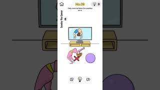 Help mom achieve the position on tv No.9 #brainoutgames#helpmom#solvedanswers#gaming#fun