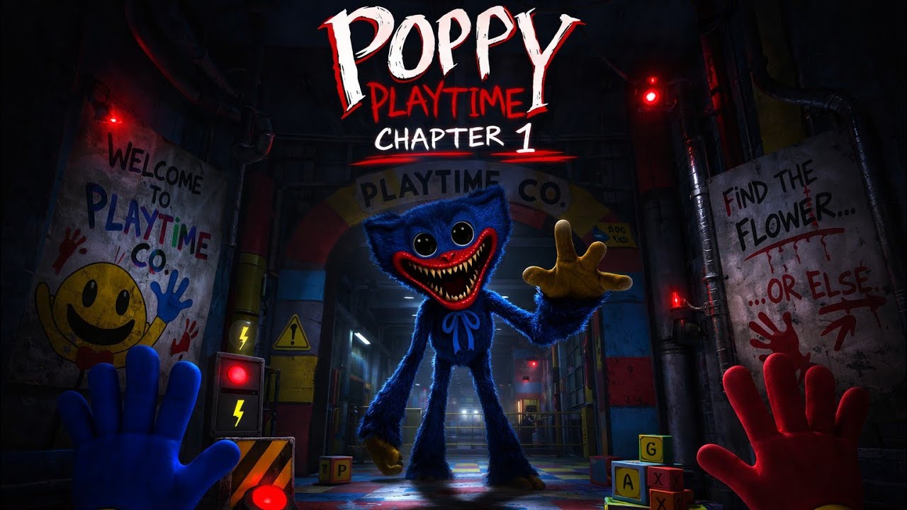 Scary toy factory Poppy Playtime Chapter 1 