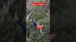 Good things take a while 🤪 #freestyle #highline #slackline #tricks #tricking #shorts #extreme