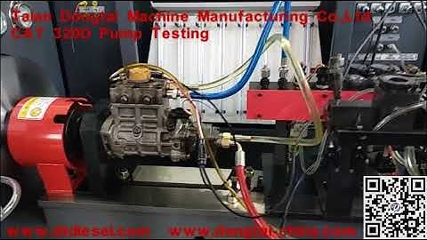 CR825 common rail test bench   CAT 320D Pump Testing