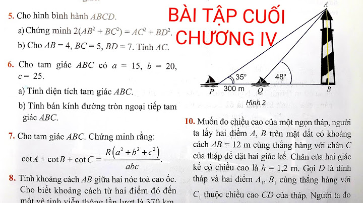 Bài 9 trang 78 sgk toán 10 nâng cao năm 2024