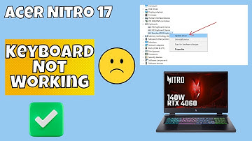 Fix Acer Nitro 17 Keyboard Not Working in Windows | Solve keyboard keys Won