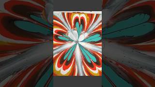 Bottle bottom Mandala acrylic pouring.. #acrylicpouring #fluidartist