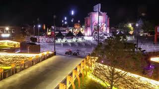 Mise en lumière du parvis du Hellcity par NRgie Services  - HELLFEST 2025 -