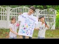 Kids go to School Design Shirt with Colors | Kids Play Move Cup by Balloons Children Song