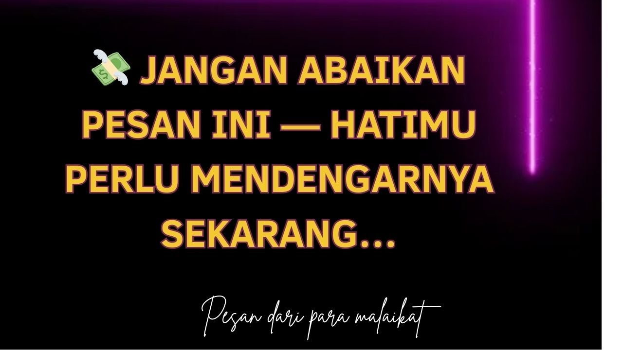 💸 Jangan abaikan pesan ini — hatimu perlu mendengarnya sekarang…