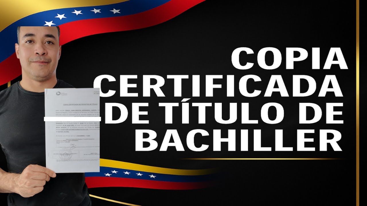 ¿Perdiste tu título de bachiller venezolano 😫😫? Guía para Obtener la ...