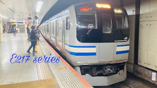 E217系Y-120編成 普通逗子・久里浜行き 東京駅発車