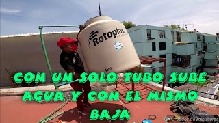 instalación de tinaco Rotoplas desde toma domiciliaria