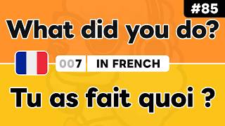 Learn ‘What did you [verb]?’ in French 🇫🇷 Daily Beginner Phrases (Ep. #85)