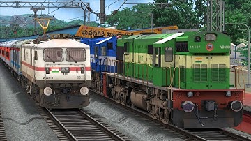 RAJDHANI EXPRESS Overtake HUMSAFAR Exp | BUMPY RAILROAD | Train Simulator | Railworks 3 | NTG GAMING